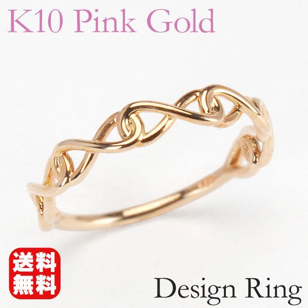 リング 指輪 レディース K10 10金ピンクゴールド Amazon | [プレシャス] ピンクゴールド K10 10金 2連 リング