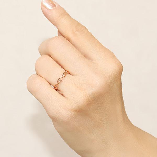 ピンクゴールド 指輪 地金リング リング k10 10k 10金 ユニ