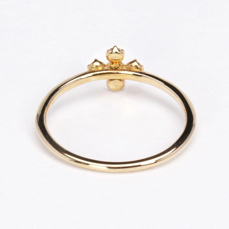 ルビーリング ブラックダイヤモンド ルビー クロス 十字架 フラワー 花 k18 18k 18金 イエローゴールド ユニセックス 送料無料 プレゼント ギフト puの画像