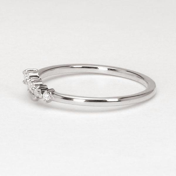 ホワイトゴールド 指輪 ダイヤモンド リング k18 18k 18金 ダイヤ 婚約指輪 ユニセックス 送料無料 カジュアル プレゼント ギフト ご褒美 自分買い puの画像