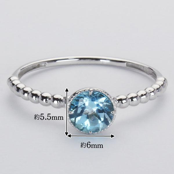 18金ブルートパーズ指輪 K18(18金) ブルートパーズ リングの買取実績 | 買取専門店さすがや