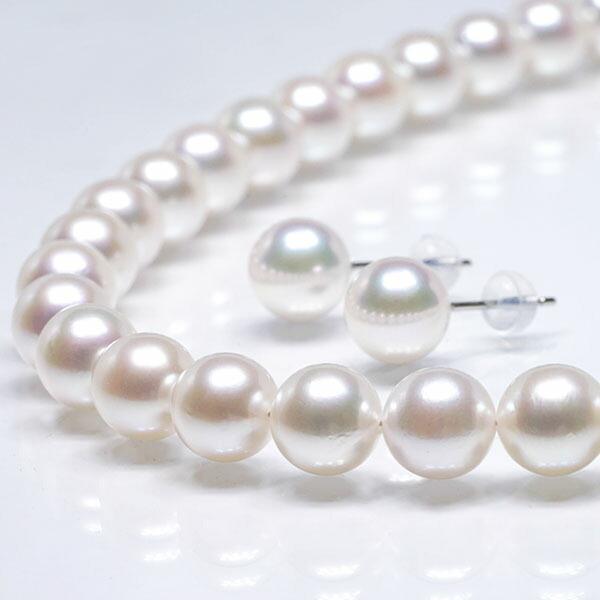 1点限り】パール ネックレス 花珠真珠 真珠ネックレス ピアス 