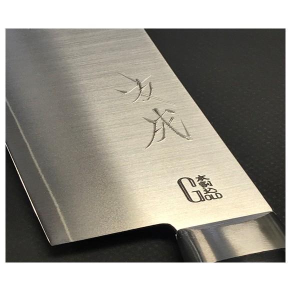 日本製 友成 DPゴールド本割込包丁 薄刃型包丁 菜切り 160mm