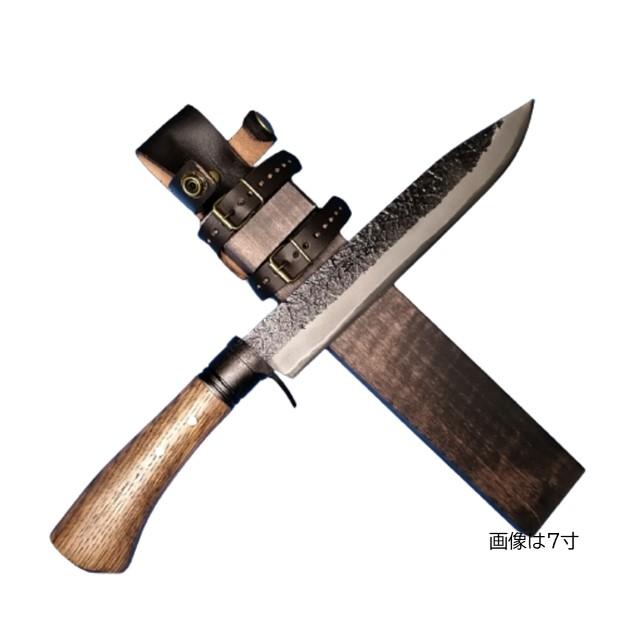 土佐打刃物 晶之作 白鋼 和式ナイフ 両刃 剣鉈210mm 黒 土佐打刃物 晶之作 白鋼 和式ナイフ 両刃 剣鉈210mm 黒