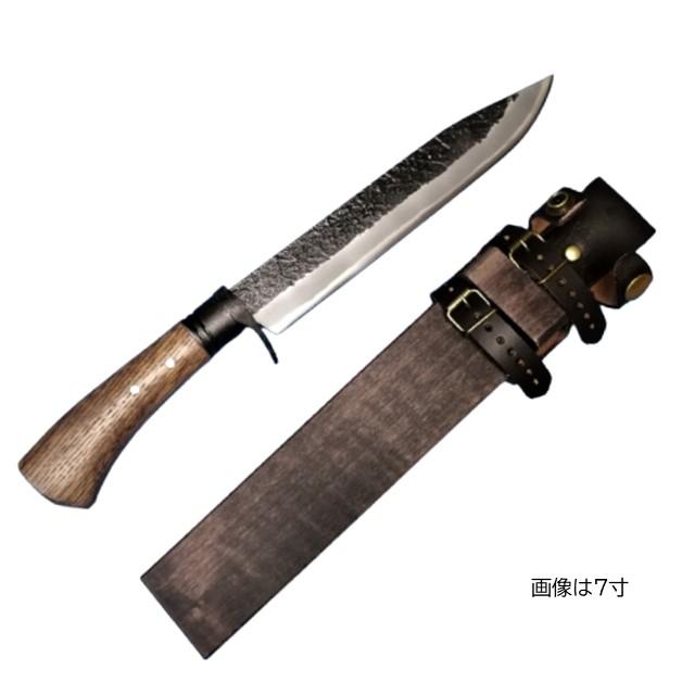 土佐打刃物 晶之作 白鋼 和式ナイフ 両刃 剣鉈210mm 黒 土佐打刃物 晶之作 白鋼 和式ナイフ 両刃 剣鉈210mm 黒