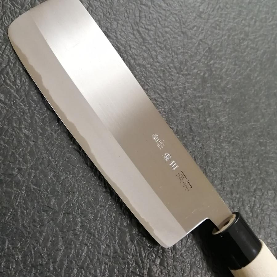 中庄作 菜切包丁 磨き 白二鋼 別打 東型包丁 165mm 角型 薄刃 中庄作 菜切包丁 磨き 白二鋼 別打 東型包丁 165mm 角型 薄刃