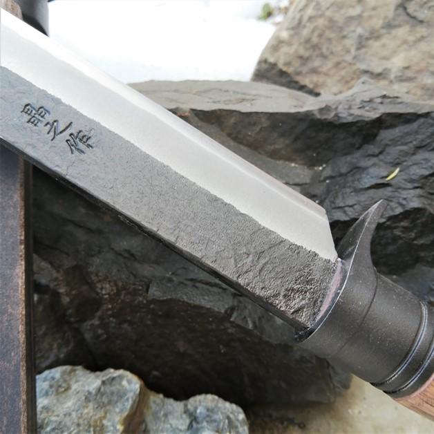 土佐打刃物 晶之作 白鋼 本職用 両刃 和式ナイフ 剣鉈240mm 黒 土佐打刃物 晶之作 白鋼 本職用 両刃 和式ナイフ 剣鉈240mm 黒