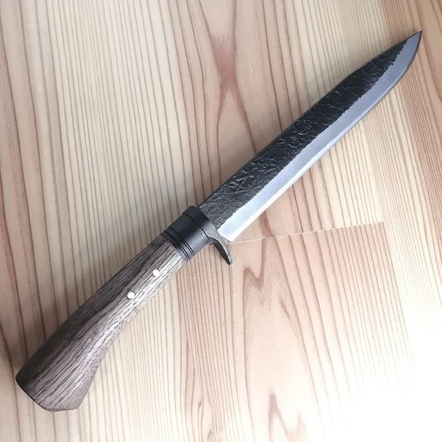 土佐打刃物 晶之作 白鋼 本職用 両刃 和式ナイフ 剣鉈240mm 黒 土佐打刃物 晶之作 白鋼 本職用 両刃 和式ナイフ 剣鉈240mm 黒