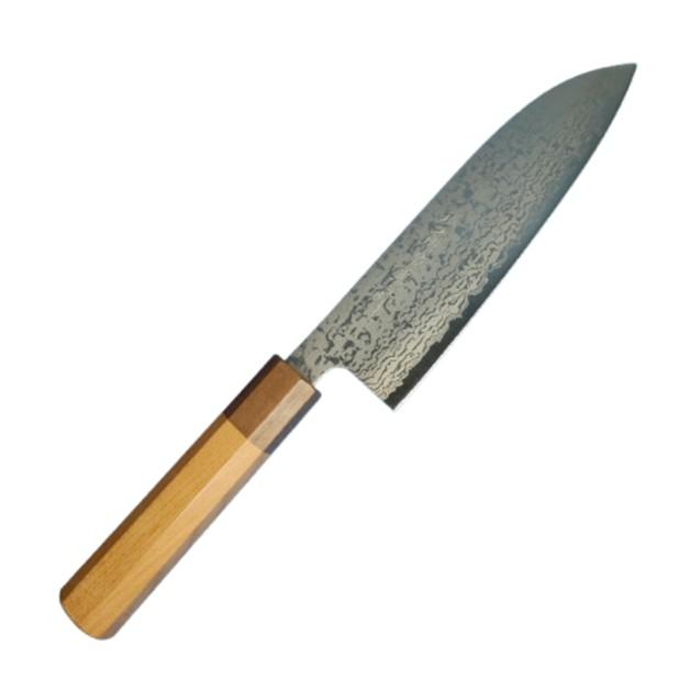 限定品 越前数馬作 春嵐 ステンダマスカスV金10号 三徳包丁170mm