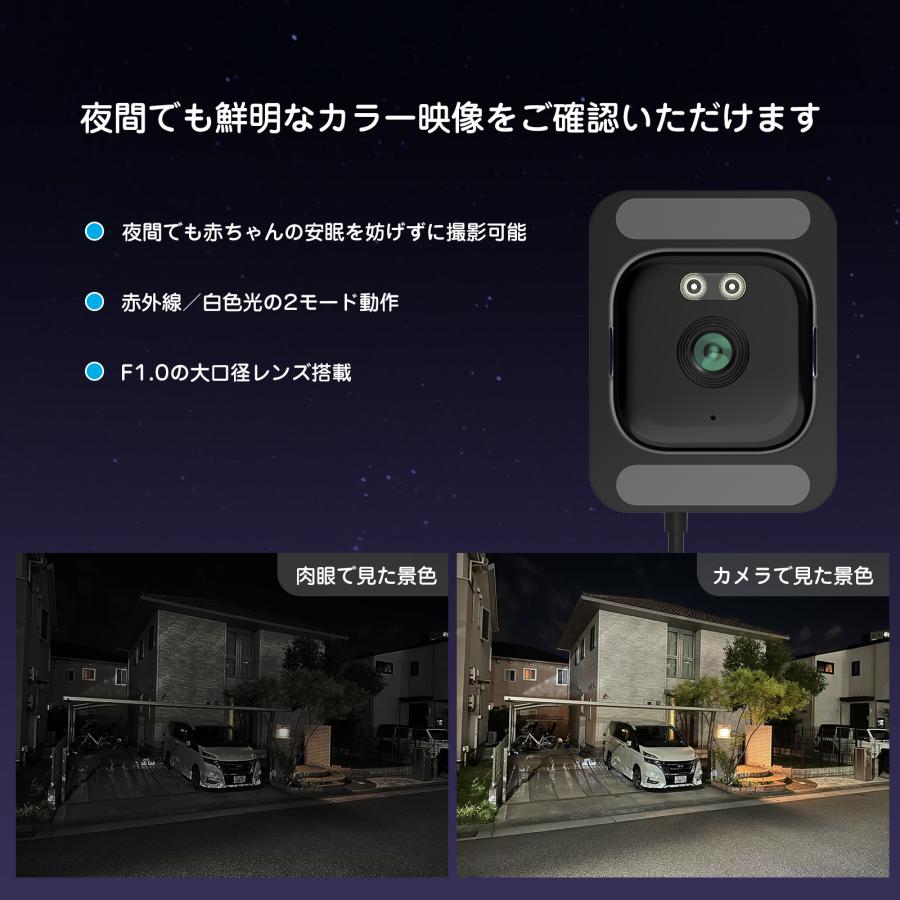 眩光対策 F1.0大口径レンズ搭載 2窓カメラ 防犯カメラ ワイヤレス 室内 眩光対策 F1.0大口径レンズ搭載 2窓カメラ 防犯カメラ ワイヤレス 室内