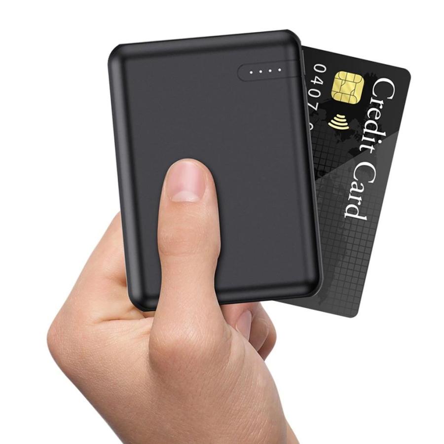 磁気研究所 モバイルバッテリー 5000mAh クレジットカードと同等サイズ