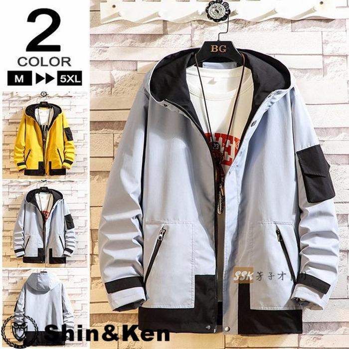 マウンテンパーカー メンズ ブルゾン アウター ジャケット ウインドブレーカー 配色 防風 メンズファッション 7dx4u4bc Shinken 通販 Yahoo ショッピング