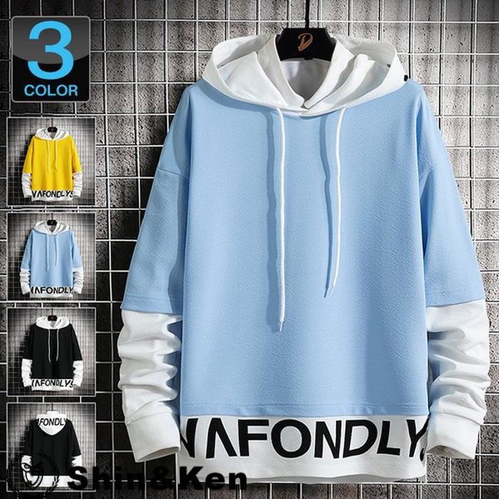 プルオーバーパーカー メンズ パーカー 長袖パーカー 薄手 メンズパーカー フード付き アメカジ 秋服 7n9qn8ik Shinken 通販 Yahoo ショッピング