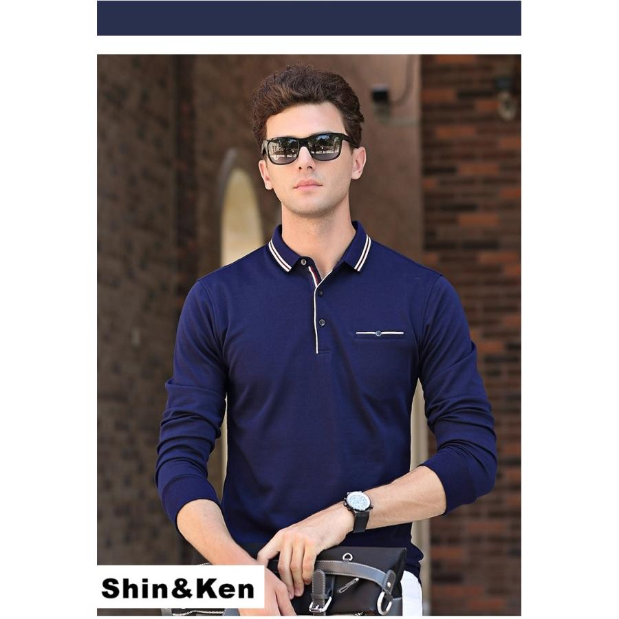 ポロシャツ メンズ 長袖 ポロ Polo Shirt 秋冬 ゴルフシャツ スポーツ ブランド 長袖ポロシャツ Bons914 Bons914 Shinken 通販 Yahoo ショッピング