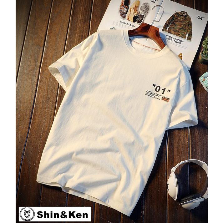 Tシャツ メンズ 半袖 プリント コットン Tシャツ トップス デザイン ブランド 夏物 綿 Tシャツ Dfkpt042 Dfkpt042 Shinken 通販 Yahoo ショッピング