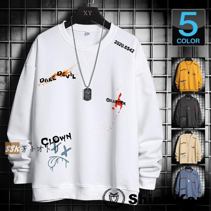 トレーナー メンズ プルオーバー スウェット トップス プルオーバー 秋冬 おもしろ おしゃれ メンズファッション Havc8n4x Shinken 通販 Yahoo ショッピング