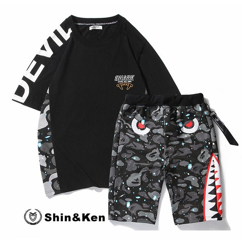 半袖セットアップ メンズ セットアップ トップス パンツ 半袖 上下セット カジュアル 大きいサイズ スポーツ ルームウェア スウェット スエット 春 夏 Hphst28 Hphst28 Shinken 通販 Yahoo ショッピング