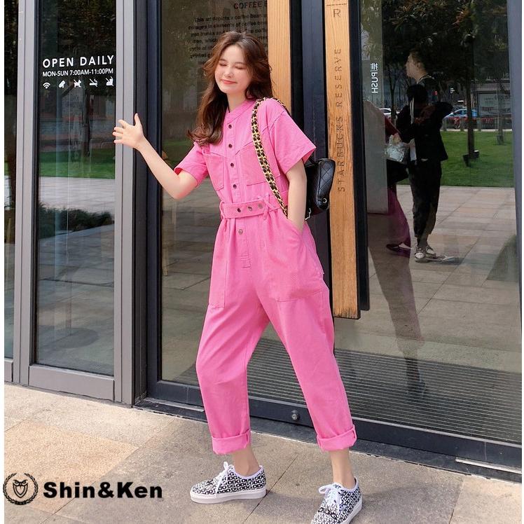 ファッション つなぎ 夏物 レディース 半袖 オーバーオール おしゃれ ユニセックス 作業服 Diy つなぎ Lhtg901 Lhtg901 Shinken 通販 Yahoo ショッピング