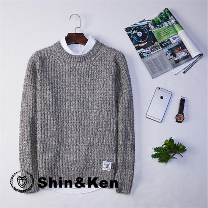 ニットセーター メンズ セーター 長袖 トップス 無地 秋 春 メンズ ニット 新作 シンプル キレイめ 大きいサイズ 5色 Q9xav9mn Shinken 通販 Yahoo ショッピング