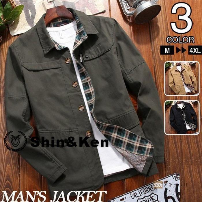 ミリタリージャケット ブルゾン メンズ ジャケット 春物 アウター ミリタリー 春物 秋 メンズファッション Qtrz63hz Shinken 通販 Yahoo ショッピング