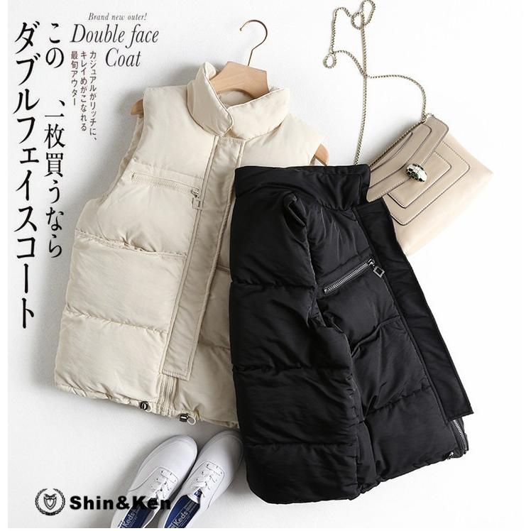 新作 ダウンベスト レディース コットン フェイクダウン 秋冬 アウター 綿ベスト 中綿 Yrdbb915 Yrdbb915 Shinken 通販 Yahoo ショッピング