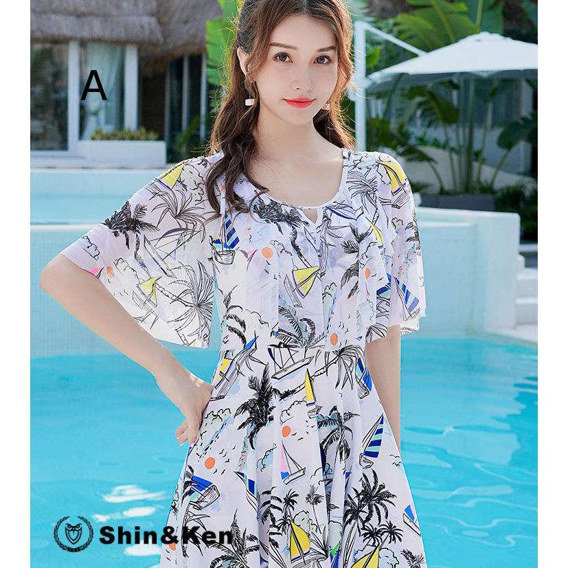 レディース 水着 ワンピース 体型カバー パッド付 速乾 夏 海 ビーチ ファッション Yy2 Yy2 Shinken 通販 Yahoo ショッピング