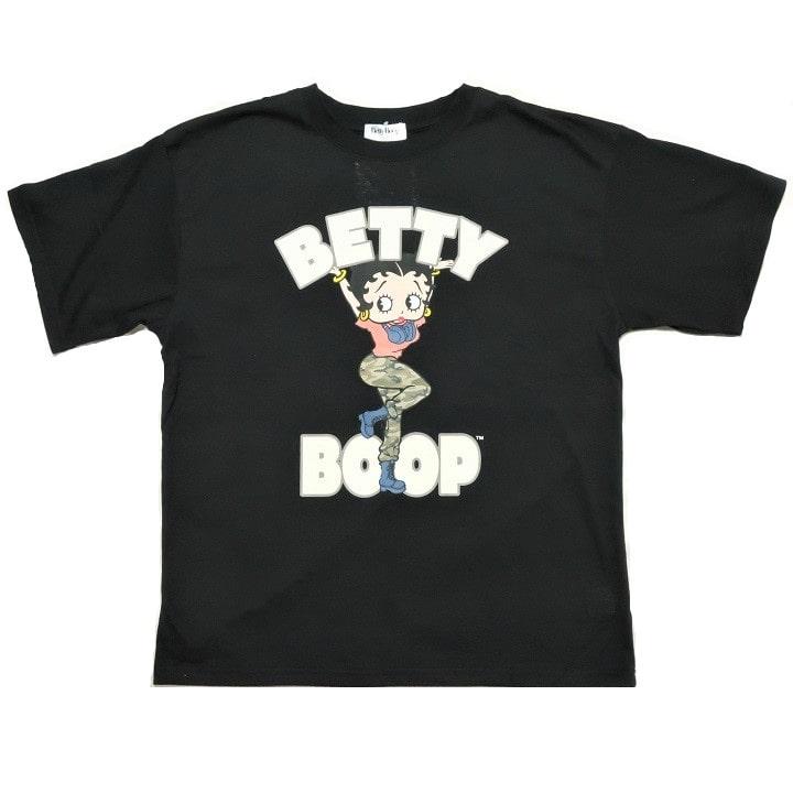 ベティーブープ tシャツ ベティちゃん Tシャツ 半袖 迷彩/ミリタリー 