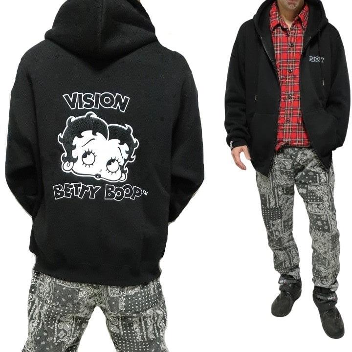 BETTY BOOP ベティーブープ ベティちゃん ジップ/パーカー 裏 BETTY BOOP ベティーブープ ベティちゃん ジップ/パーカー 裏