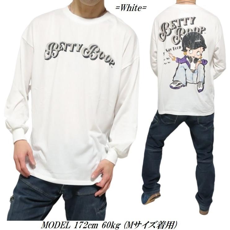 ベティちゃん Tシャツ ロンT ベティーブープ tシャツ 長袖 ヘッドフォン 服 グッズ 薄手 メンズ/レディース キャラクター betty boop ライセンス｜shinkirohjacket｜16