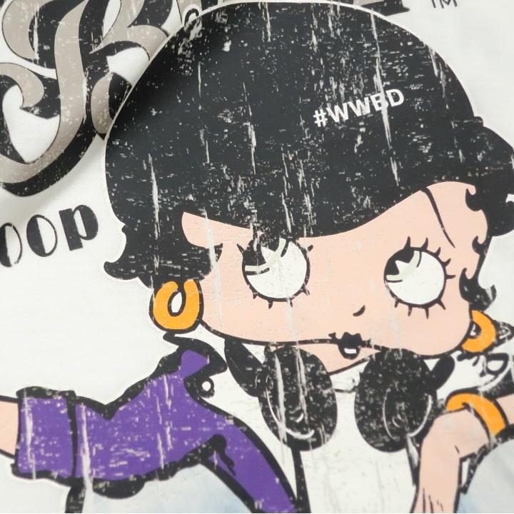 ベティちゃん Tシャツ ロンT ベティーブープ tシャツ 長袖 ヘッドフォン 服 グッズ 薄手 メンズ/レディース キャラクター betty boop ライセンス｜shinkirohjacket｜19