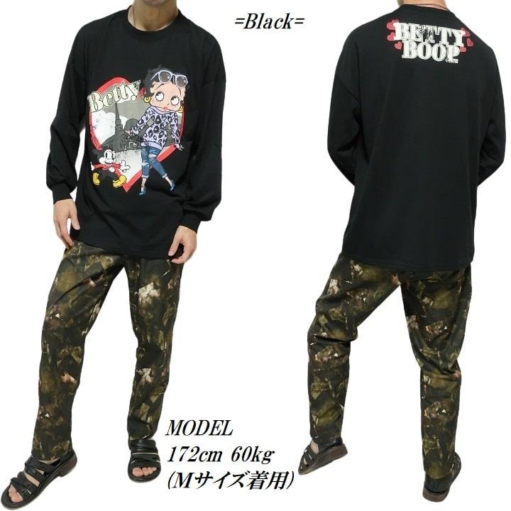 BETTY BOOP ベティーブープ ベティちゃん Tシャツ ロンT ハート BETTY BOOP ベティーブープ ベティちゃん Tシャツ ロンT ハート