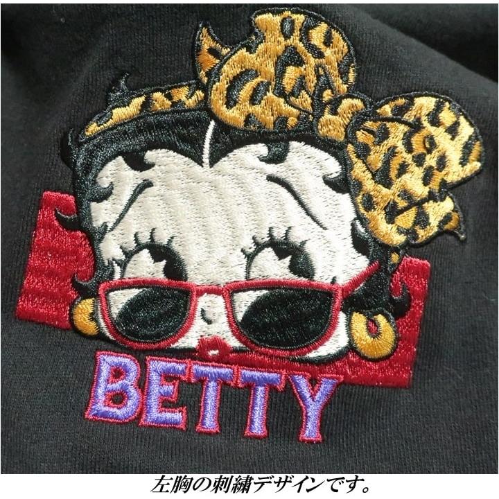 ベティーブープ ベティブープ ジップパーカー ヤンキー 刺繍 BETTY BOOP ローブローナックル/LOW BLOW KNUCKLE 裏パイル地 ライダー/バイク_9