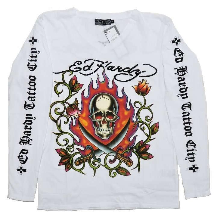 Ed Hardy（エド・ハーディー） ed hardy Tシャツ ロンT メンズ 長袖