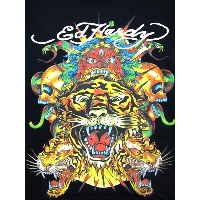 Ed Hardy（エド・ハーディー） Tシャツ メンズ 寅年 タイガー 半袖 