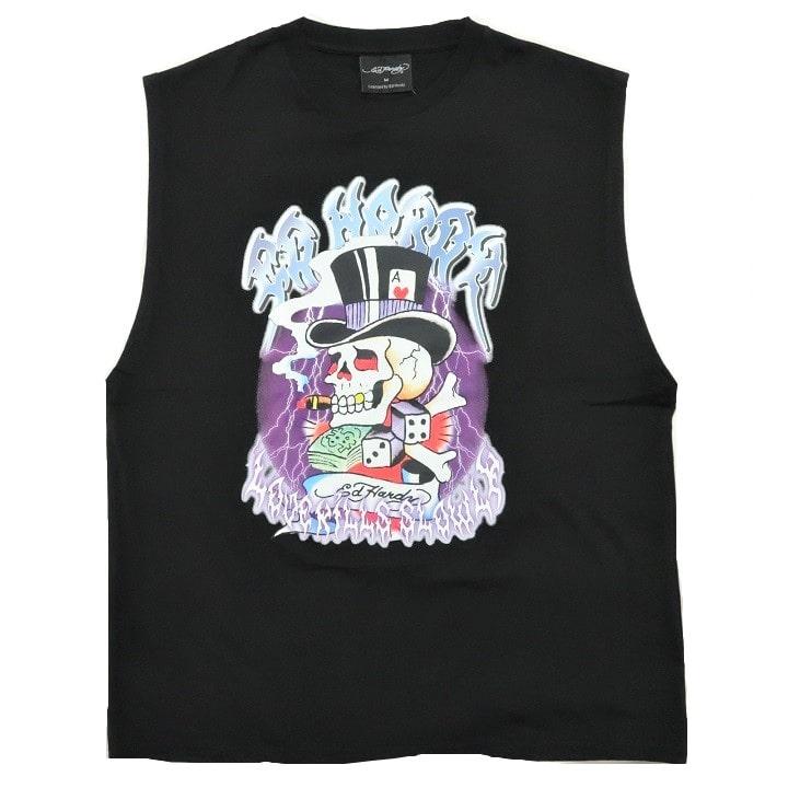 エドハーディー ed hardy Tシャツ ハット/スカル/ドクロ/小悪魔/デビル メンズ プリント ノースリーブ オーバーサイズ 正規ライセンス｜shinkirohjacket｜09