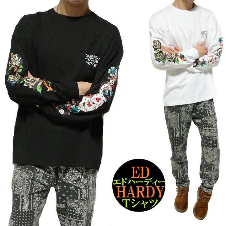 Ed Hardy（エド・ハーディー） ed hardy Tシャツ ロンT メンズ