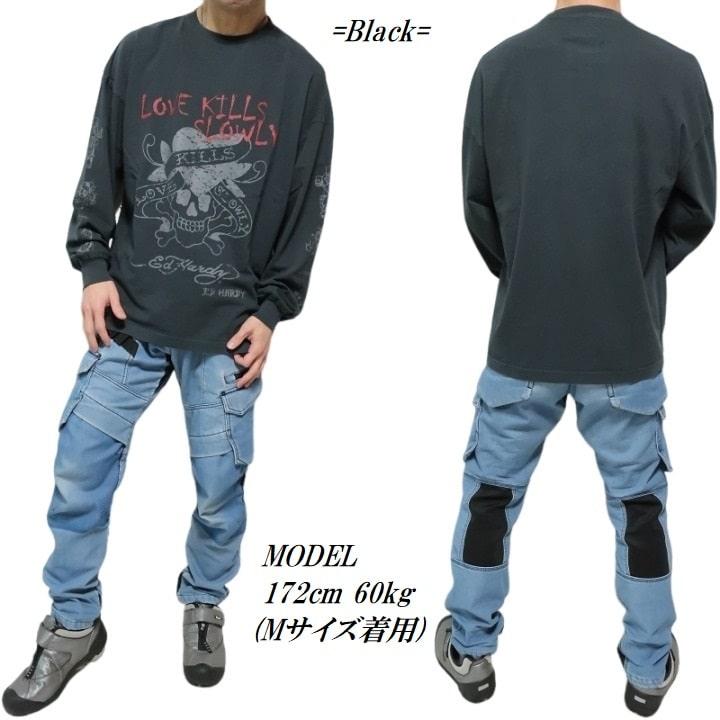y2k❤️ 00s Ed Hardy ラブキル スカル ラインストーン ロンT y2k❤️ 00s Ed Hardy ラブキル スカル ラインストーン ロンT