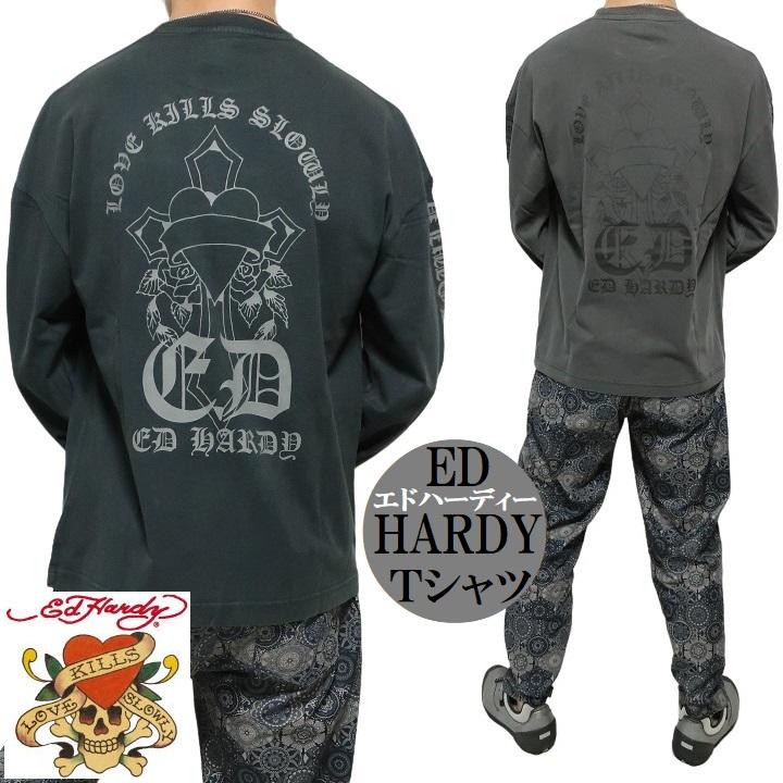Ed Hardy（エド・ハーディー） ed hardy Tシャツ ロンT メンズ