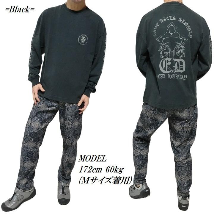 Ed Hardy（エド・ハーディー） ed hardy Tシャツ ロンT メンズ