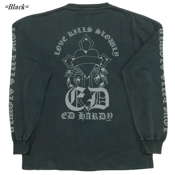 Ed Hardy（エド・ハーディー） ed hardy Tシャツ ロンT メンズ