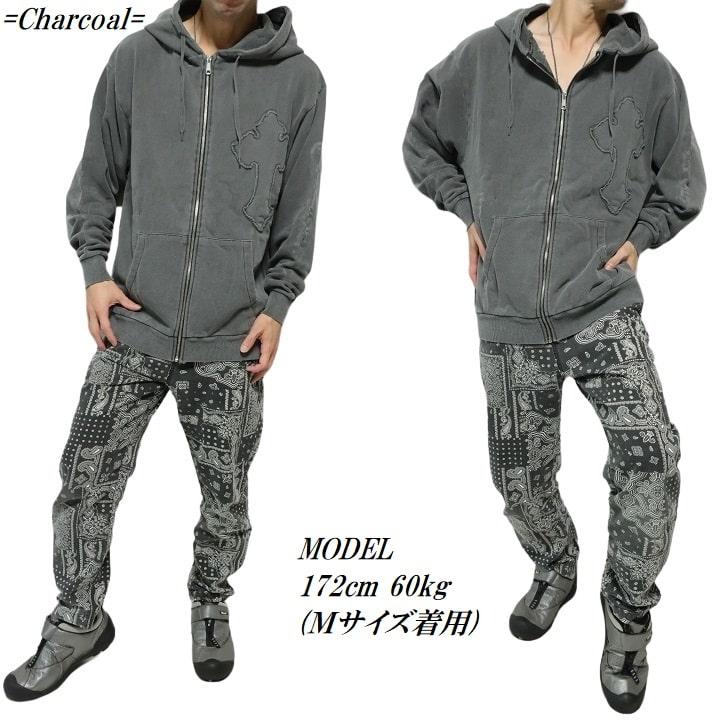 Ed Hardy エドハーディー ed hardy ジップ パーカー 長袖 十字架 Ed Hardy エドハーディー ed hardy ジップ パーカー 長袖 十字架
