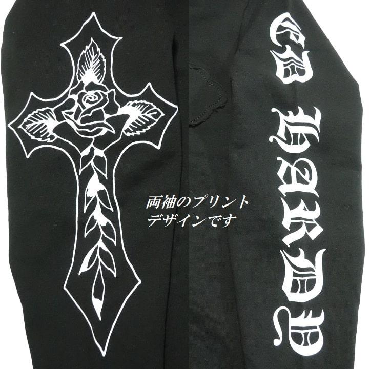 Ed Hardy エドハーディー ed hardy ジップ パーカー 長袖 十字架 Ed Hardy エドハーディー ed hardy ジップ パーカー 長袖 十字架