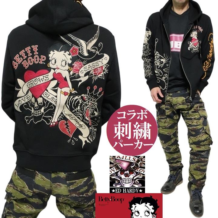 BETTY BOOP（ベティ ブープ） パーカー エドハーディー ベティーブープ
