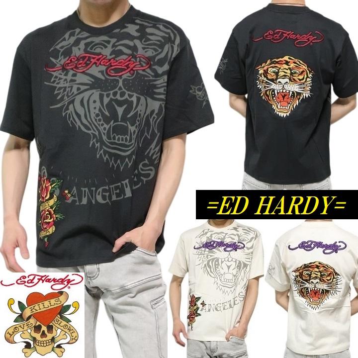 Ed Hardy（エド・ハーディー） Tシャツ タイガー/トラ/虎/寅/ メンズ