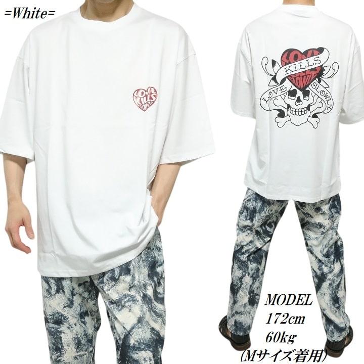 Ed Hardy（エド・ハーディー） Tシャツ ラブキル/スカル/ドクロ/髑髏