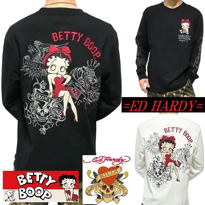 ■新品未使用　エドハーディー ✖︎BETTYBOOPのSPコラボ　長袖Tm トップス