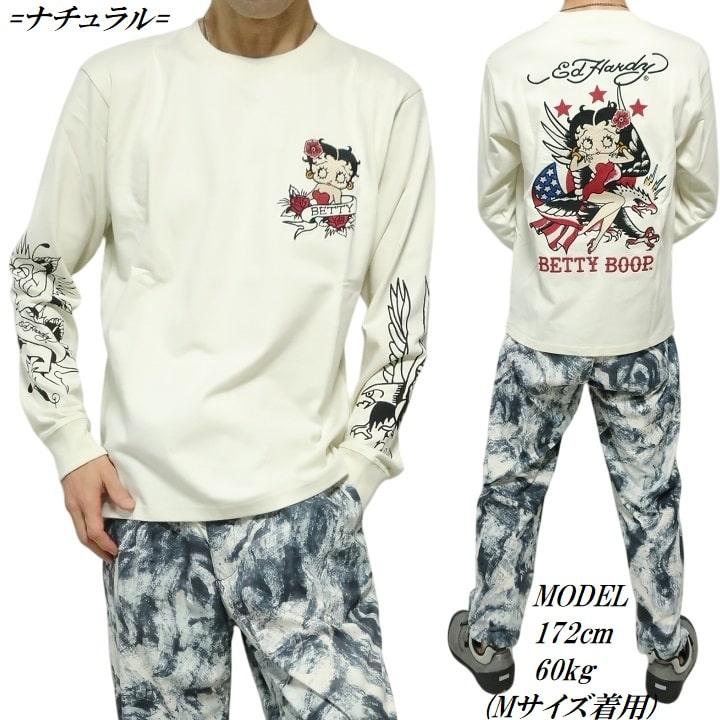 エドハーディー ベティー コラボ Tシャツ Ed Hardy（エド・ハーディー） ベティーブープ Tシャツ/ロンT