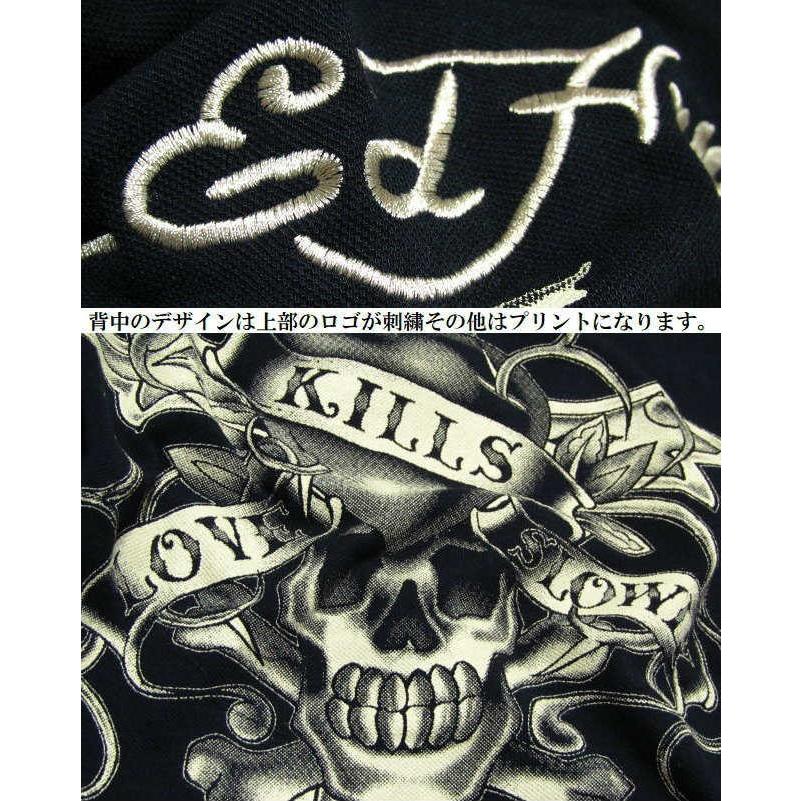 エドハーディー ポロシャツ メンズ Ed Hardy 半袖 刺繍 十字架 ラブキル スカル Ed99 0 シンキロウ ジャケット 通販 Yahoo ショッピング