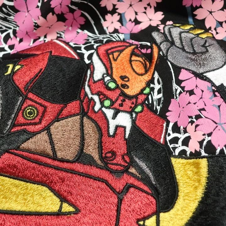 メンズセレクト エヴァンゲリオン/EVANGELION 錦/NISHIKI コラボ 刺繍