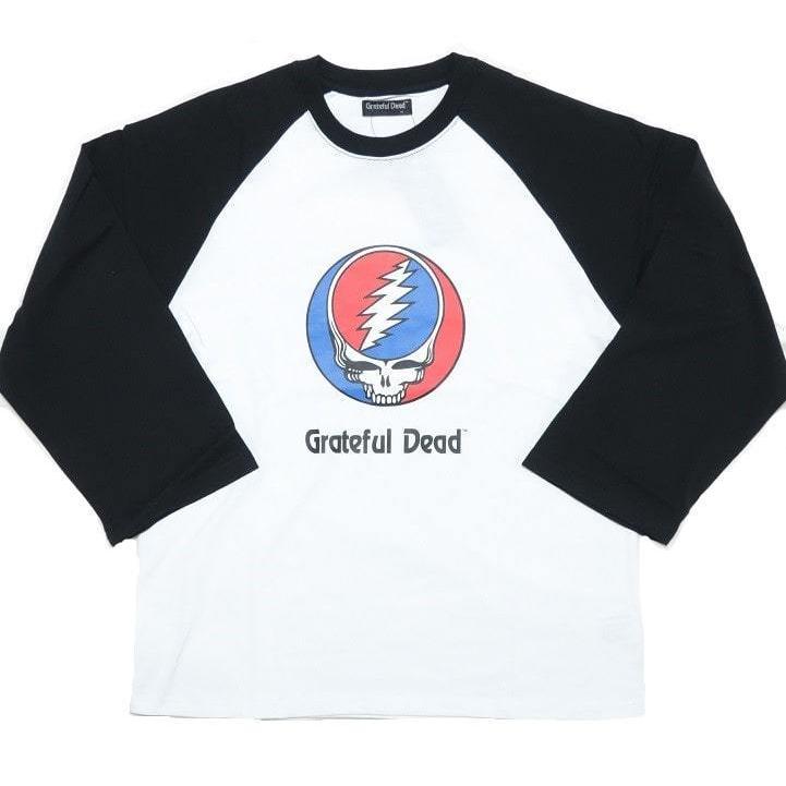 グレイトフルデッド/グレイトフル・デッド Tシャツ ロンt スカル/ドクロ ラグラン 7分袖 長袖 GRATEFUL DEAD メンズ/レディース グレイトフルデッド/グレイトフル・デッド Tシャツ ロンt スカル/ドクロ ラグラン 7分袖 長袖 GRATEFUL DEAD メンズ/レディース